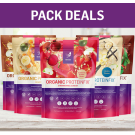 ProteinFix Multi-Pack - 5 pouches of 5 different flavours of this best selling product, plus a free 2 week pouch of Smartea - Normal pack SPR £196.98
